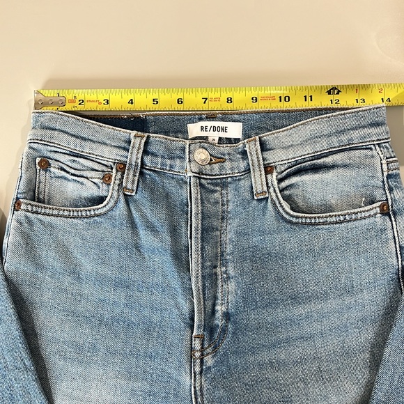 RE/DONE 90s Ankle Crop Jeans in Hazey Indigo Size 26 - Picture 7 of 13